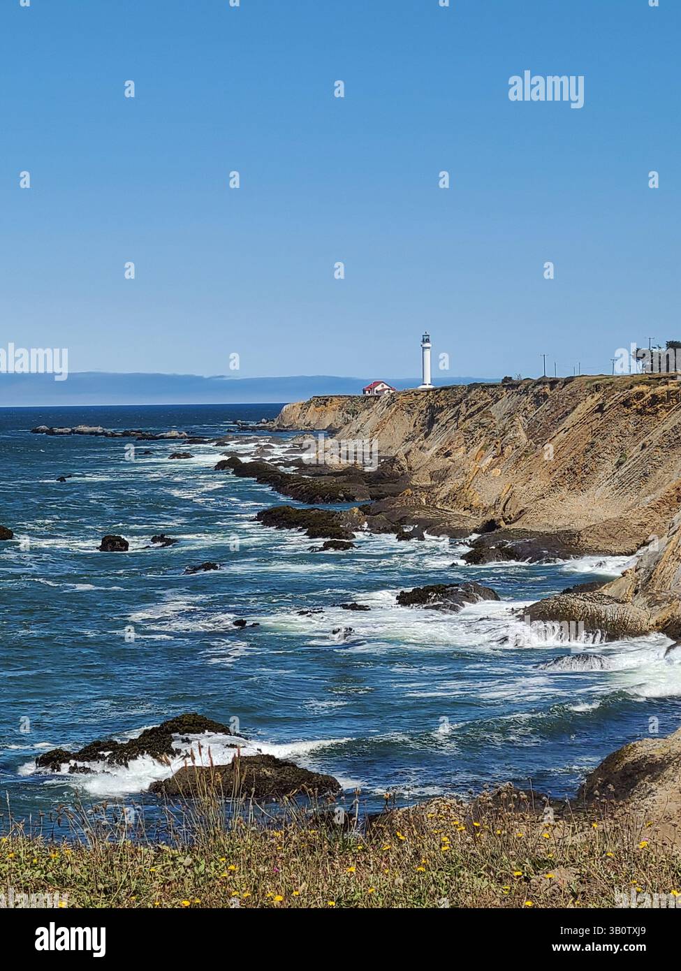 Point Arena Lighthouse - California - Smartphone Captured Stock Image