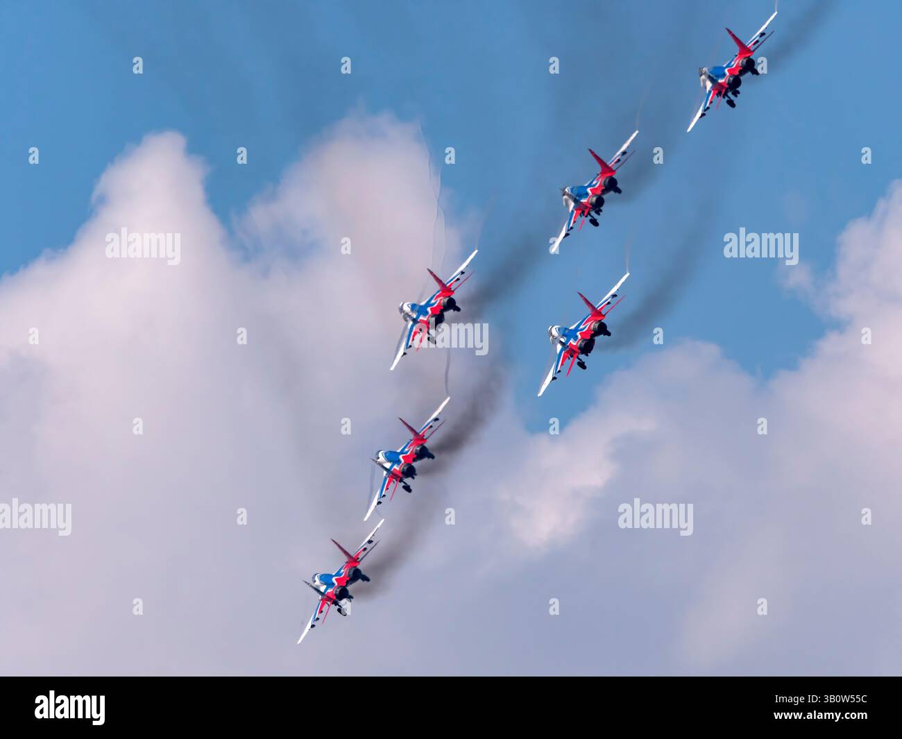 Moscow Russia Zhukovsky Airfield 25 July 2021: aerobatic team swifts ...