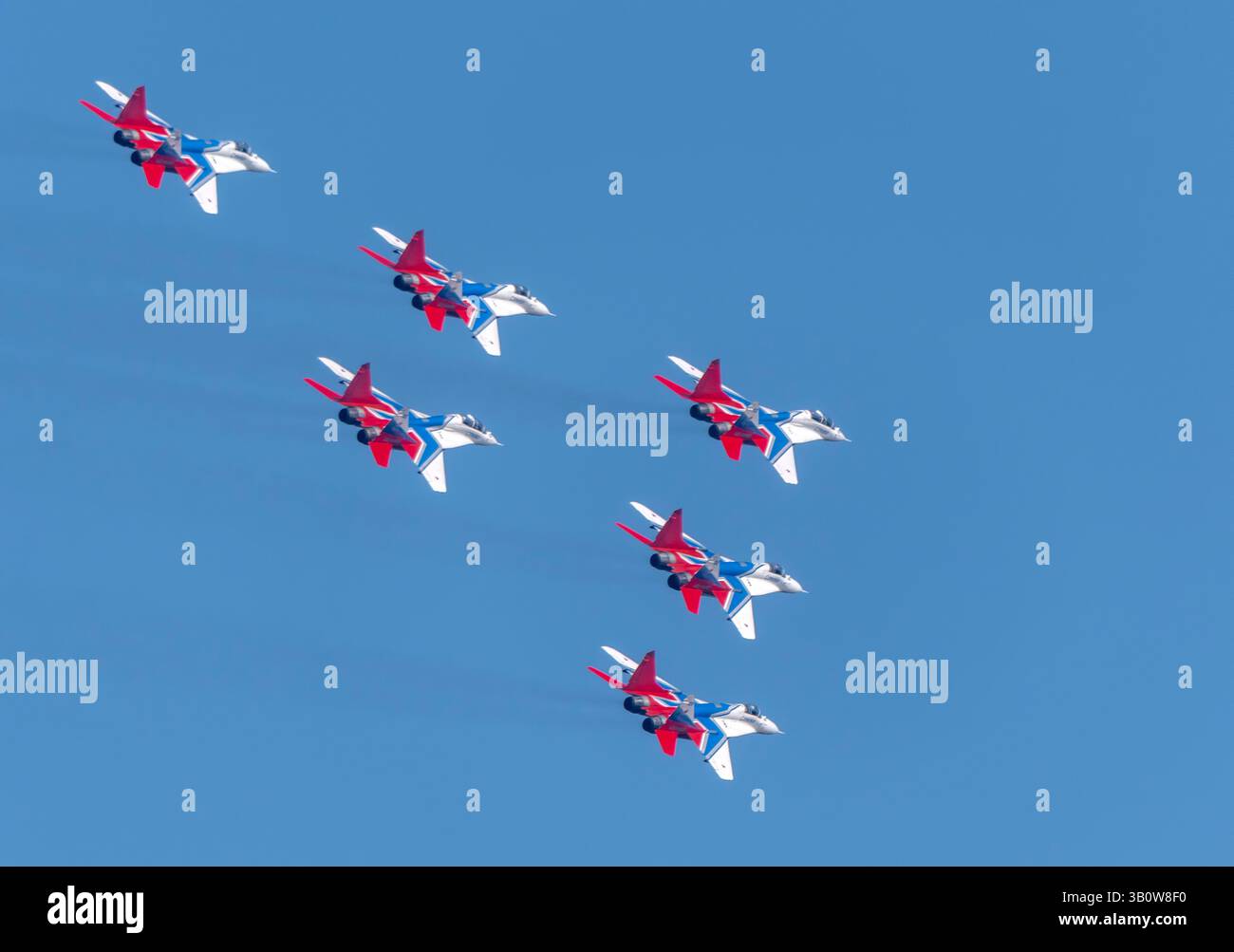 Moscow Russia Zhukovsky Airfield 25 July 2021: aerobatic team swifts ...