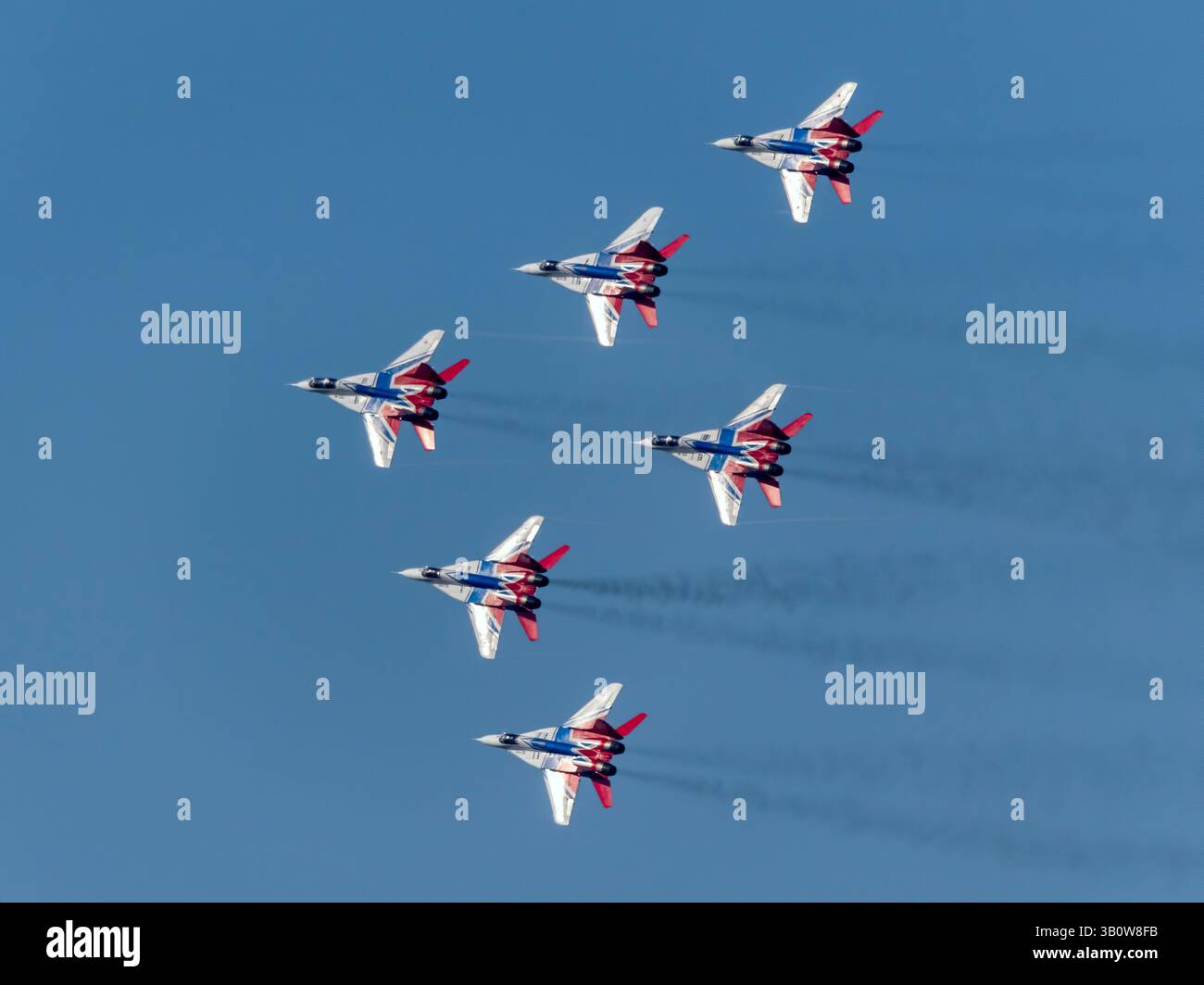 Moscow Russia Zhukovsky Airfield 25 July 2021: aerobatic team swifts ...