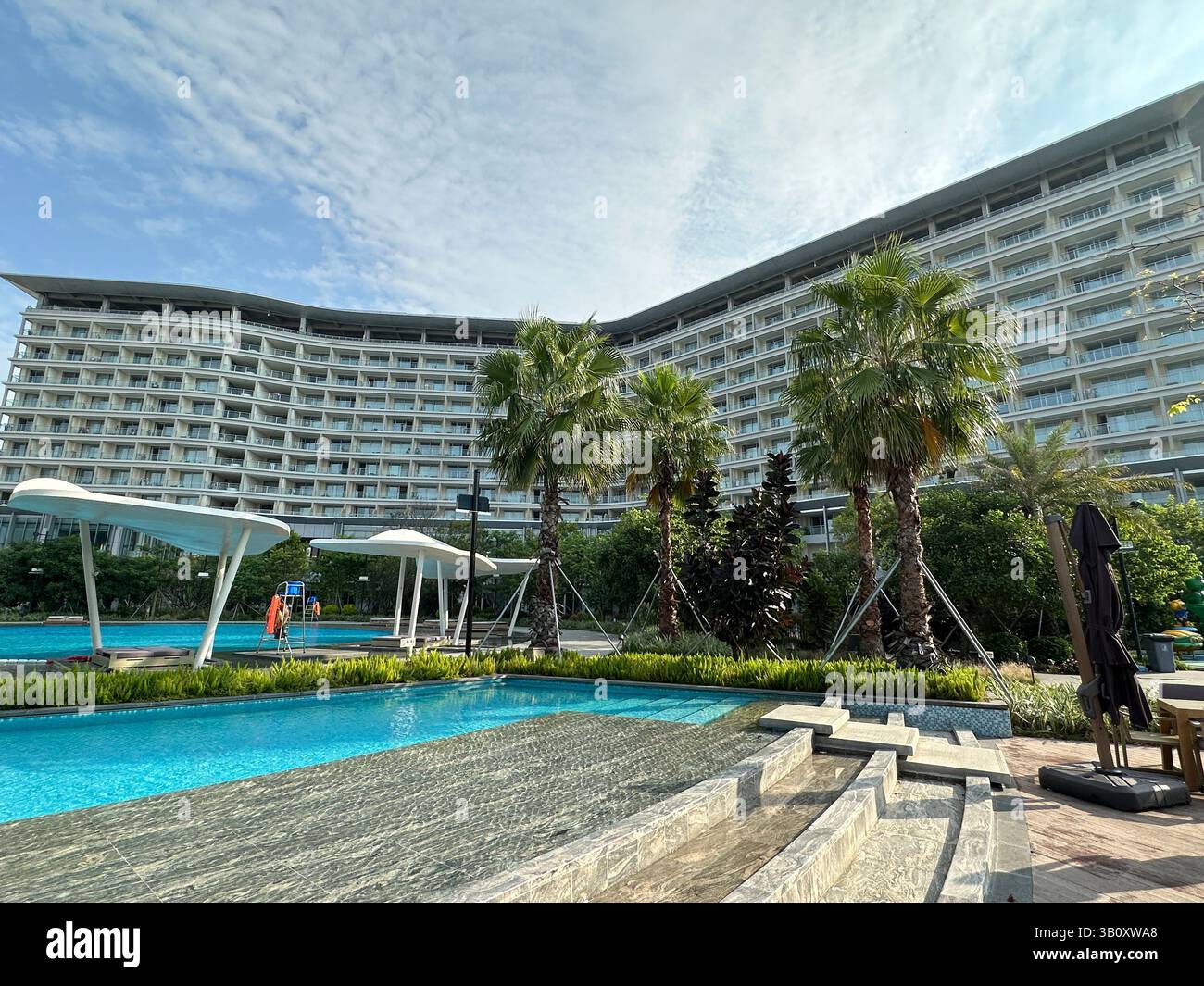 Beihai, China - Oct 14, 2023: Beihai Marriott Resort in Guangxi, China. - Smartphone Captured Stock Image