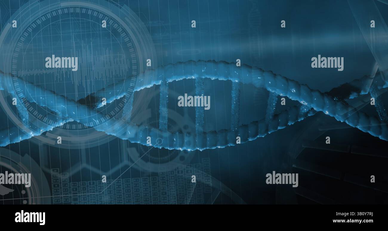 Dna Data Structure Dna structure spinning against scientist hi-res stock photography and ...