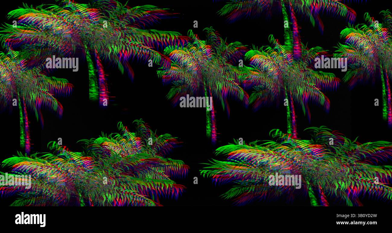 Landscape palm trees black hi-res stock photography and images - Alamy