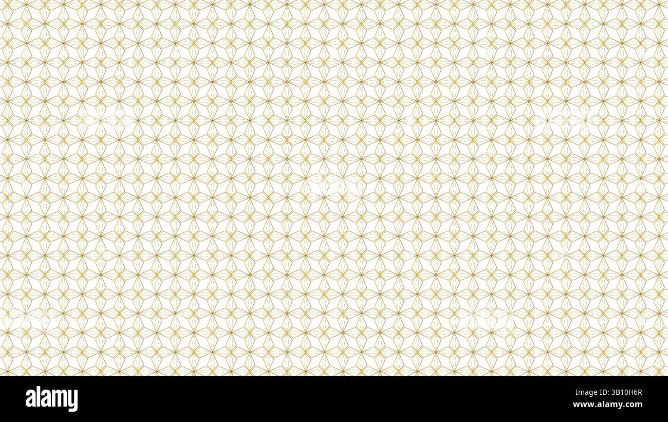 Seamless Geometric Floral Vector Pattern – Elegant Repeat Background for Textiles and Stationery Stock Vector