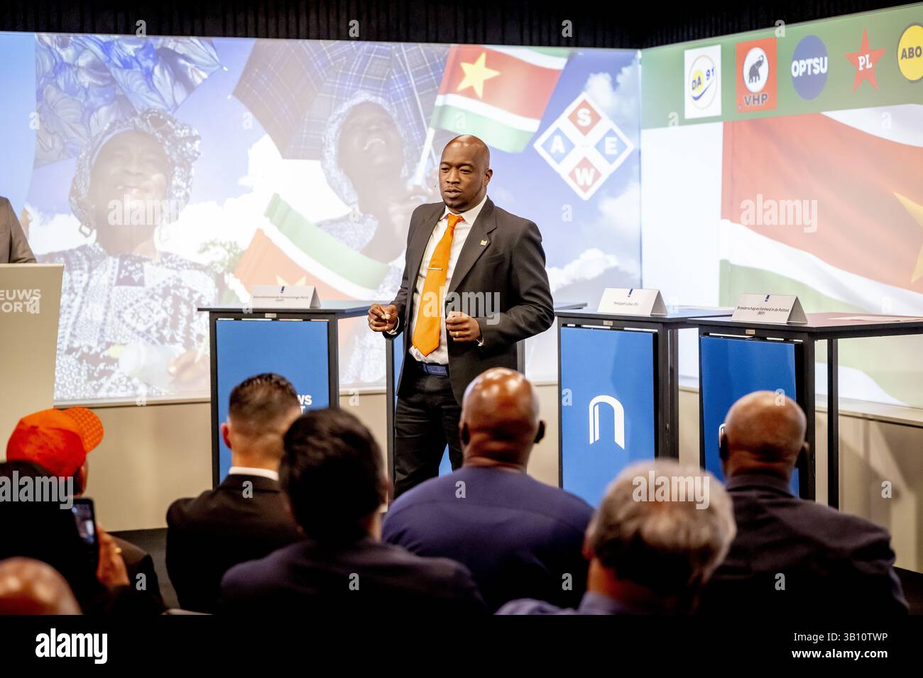DEN HAAG - Cedric van Samson ( VHP) during an election debate on ...