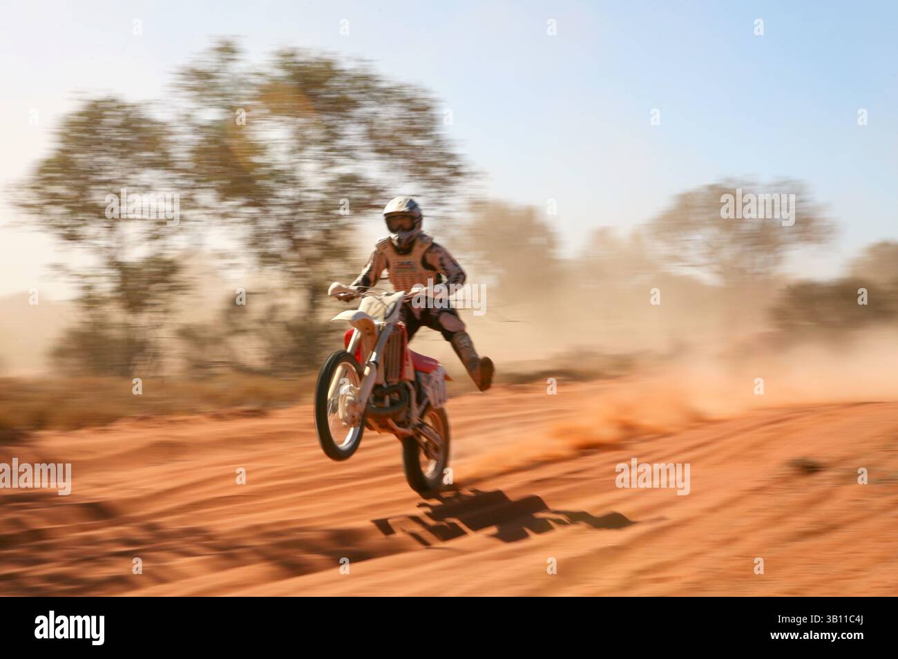 Finke Track Jun. 10, 2007 - Alice Springs, Australia - Dirt bike riders make their ...