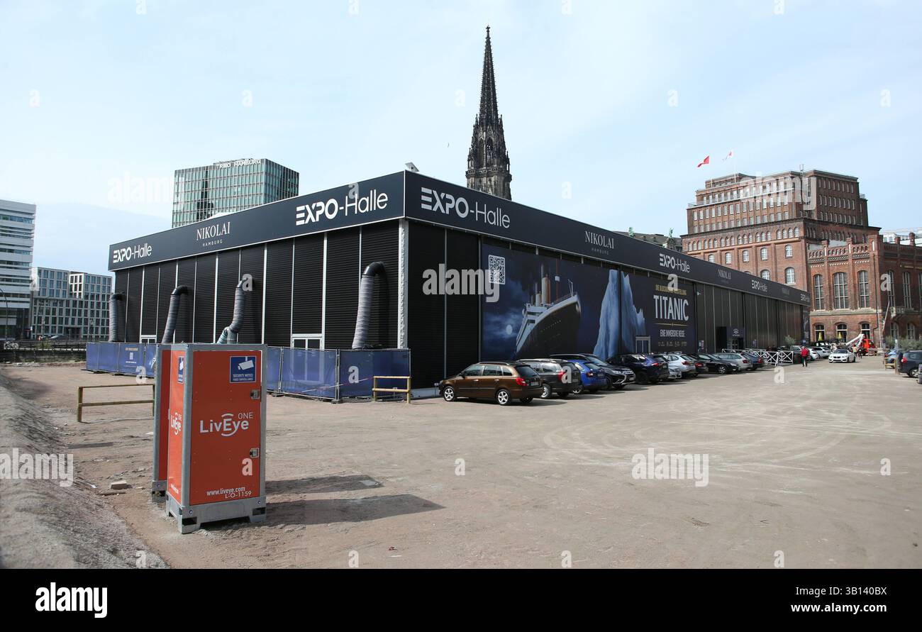 Die EXPO-HALLE am Neß 9, in der gerade die Ausstellung Titanic: Eine ...