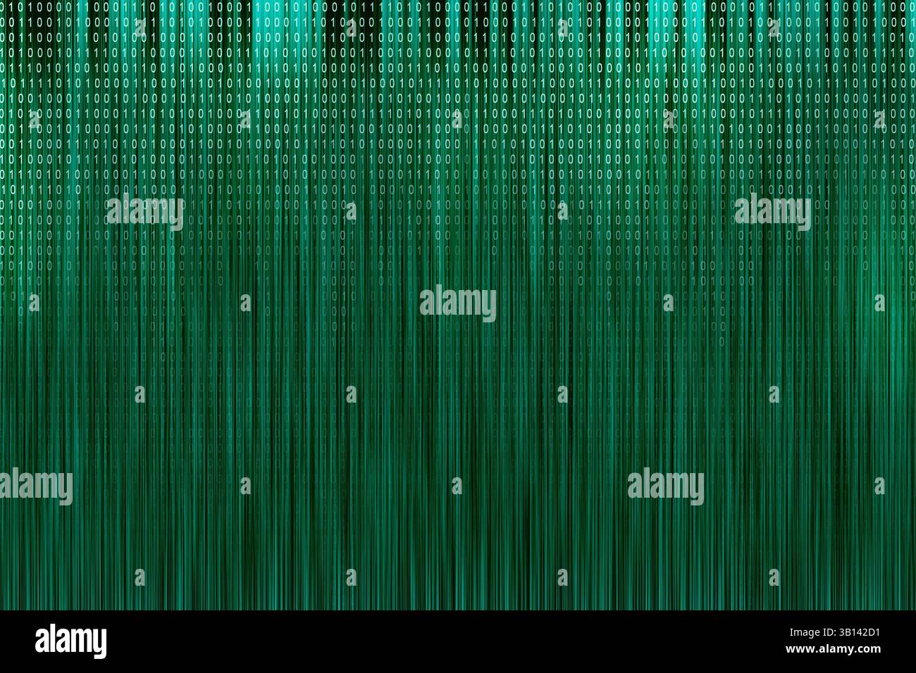 Green digital data matrix background Stock Photo - Alamy