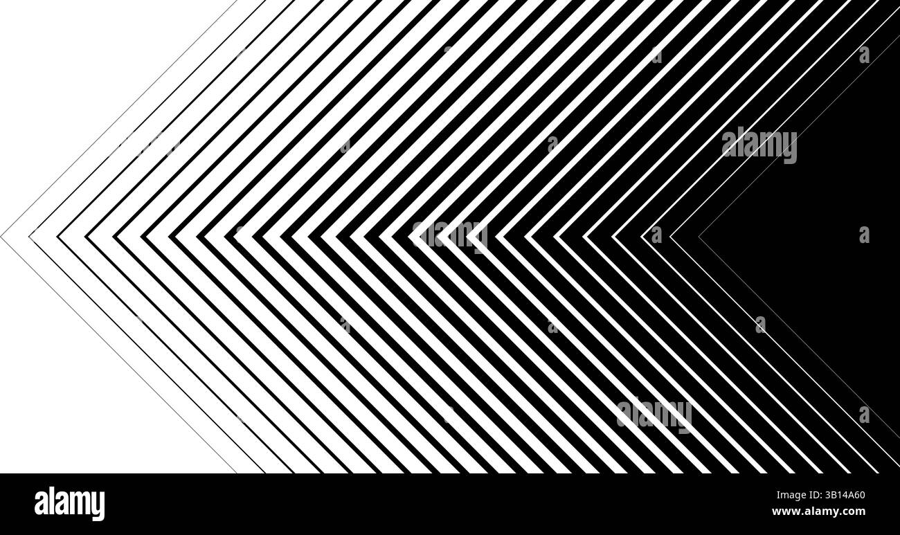 Black line arrow background. Repeated triangle gradation pattern ...