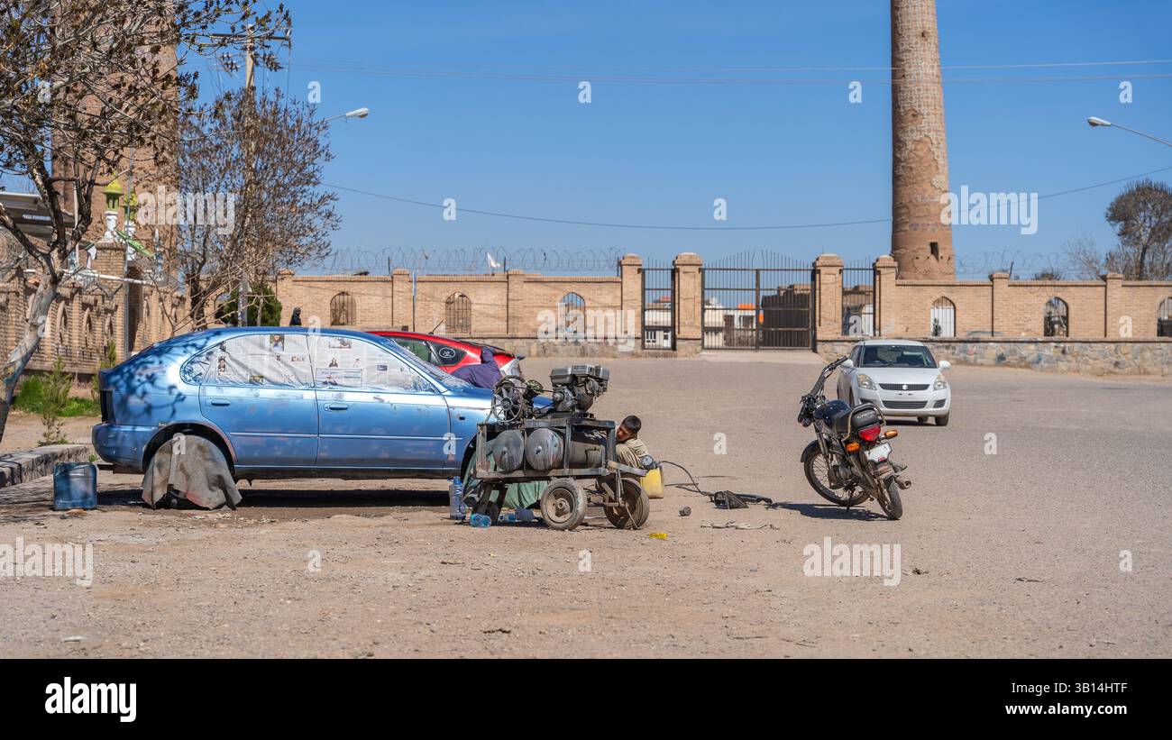 car painting by a local craftsman in Afghanistan Stock Photo - Alamy