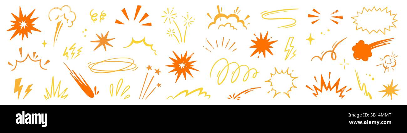 Line speed cartoon effect, boom explosive motion line element set ...