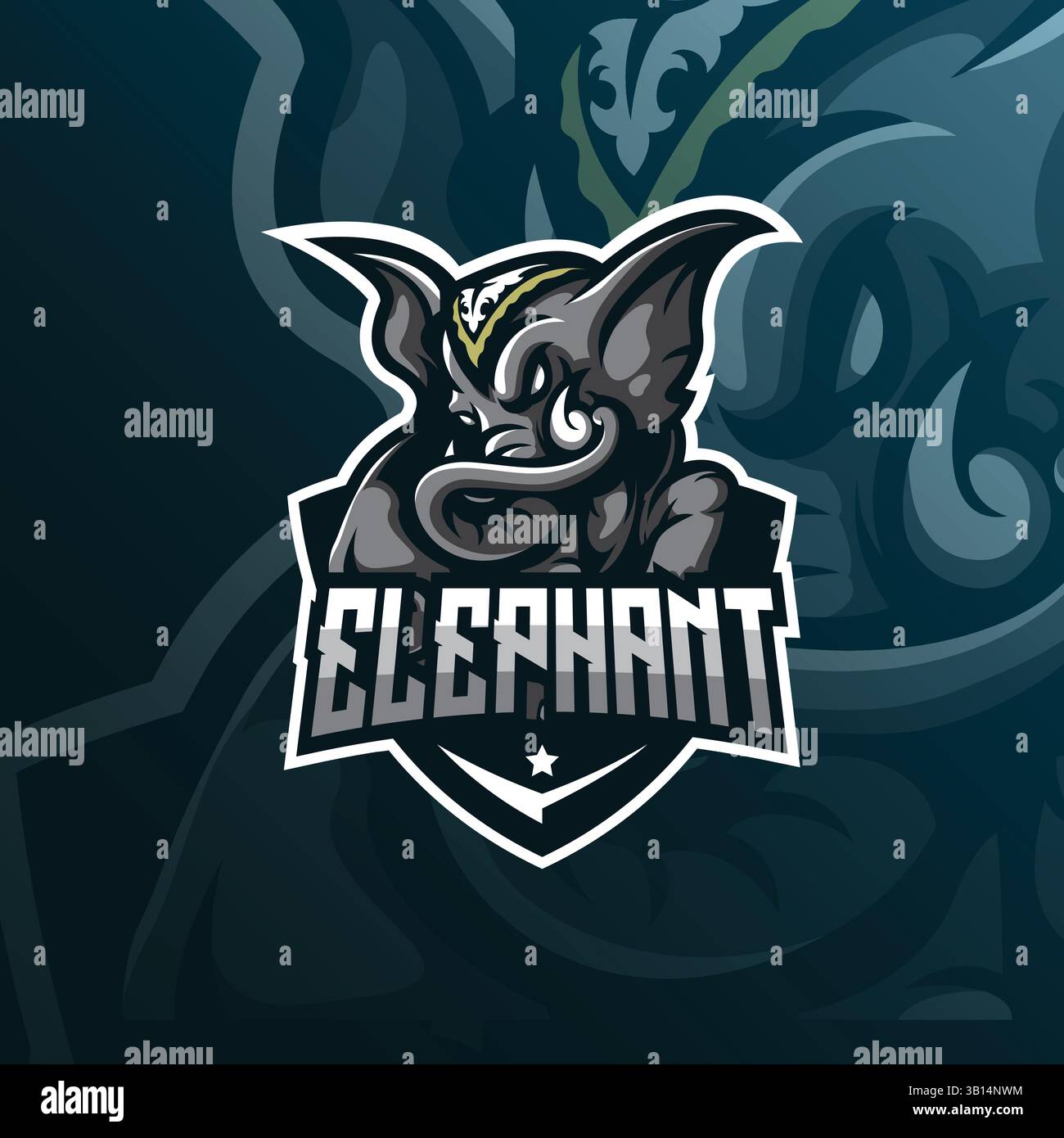 elephant mascot logo design vector with modern illustration concept ...