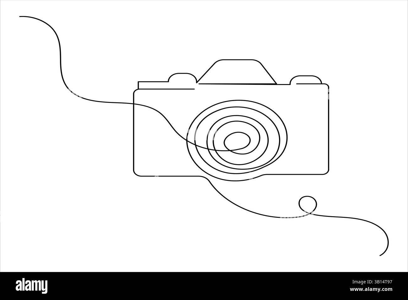 Continuous line drawing camera hi-res stock photography and images - Alamy