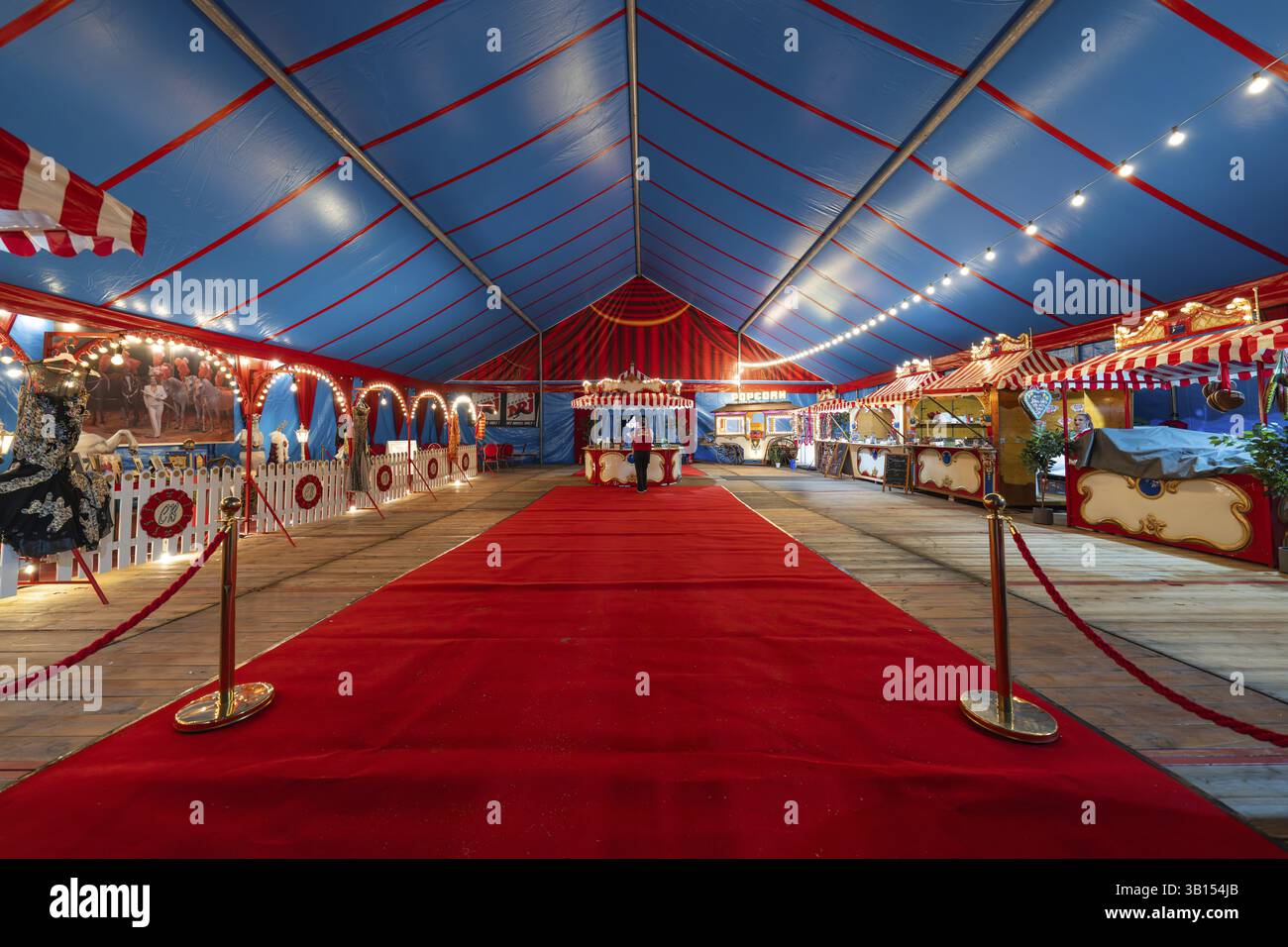 Circus tent interior hi-res stock photography and images - Alamy
