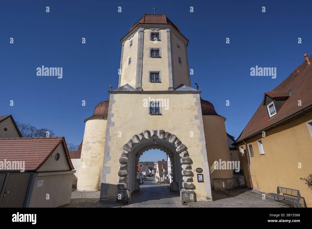 The Pleinfeld Tor, the oldest gate of the town fortifications built ...