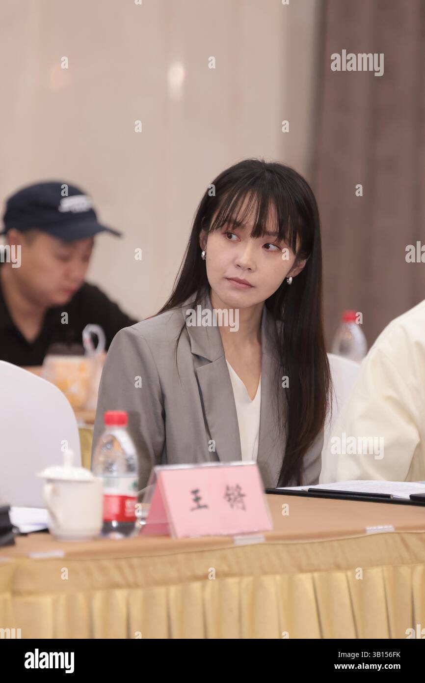 Chinese actress Zhang Jianing attends an activity in Beijing, China, 23 ...