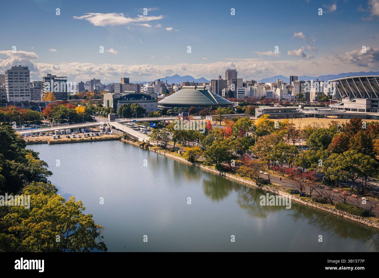 Hiroshima Castle, Hiroshima Prefecture, Japan Stock Photo