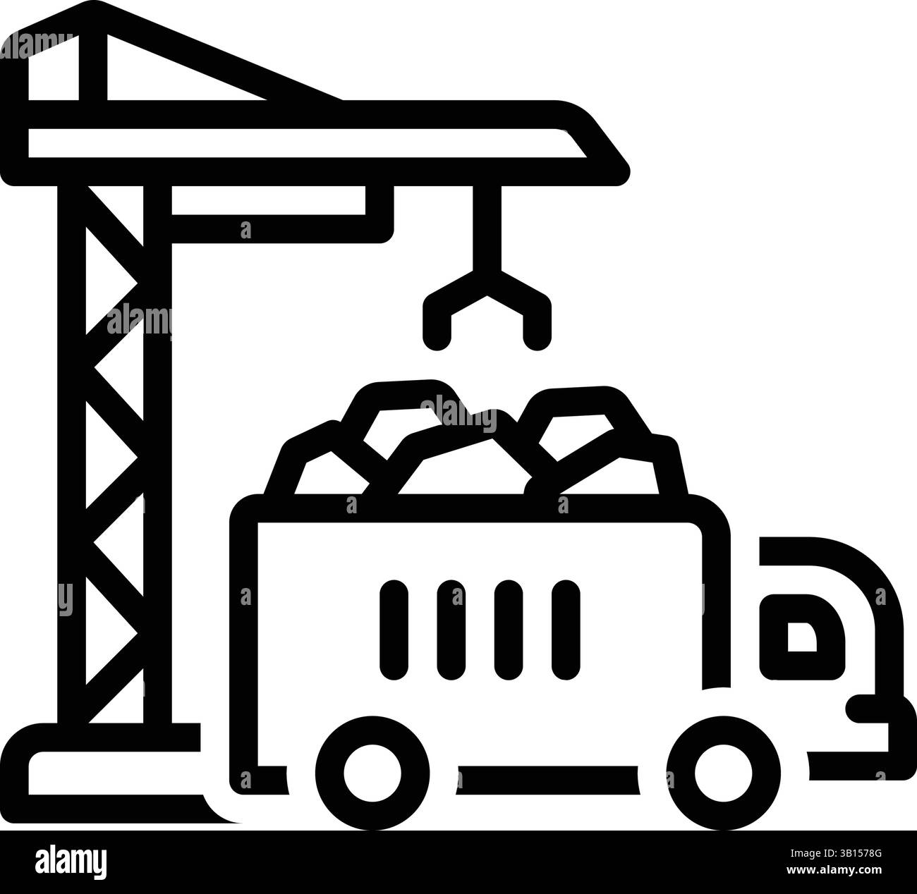 Icon for construction, coal Stock Vector Image & Art - Alamy