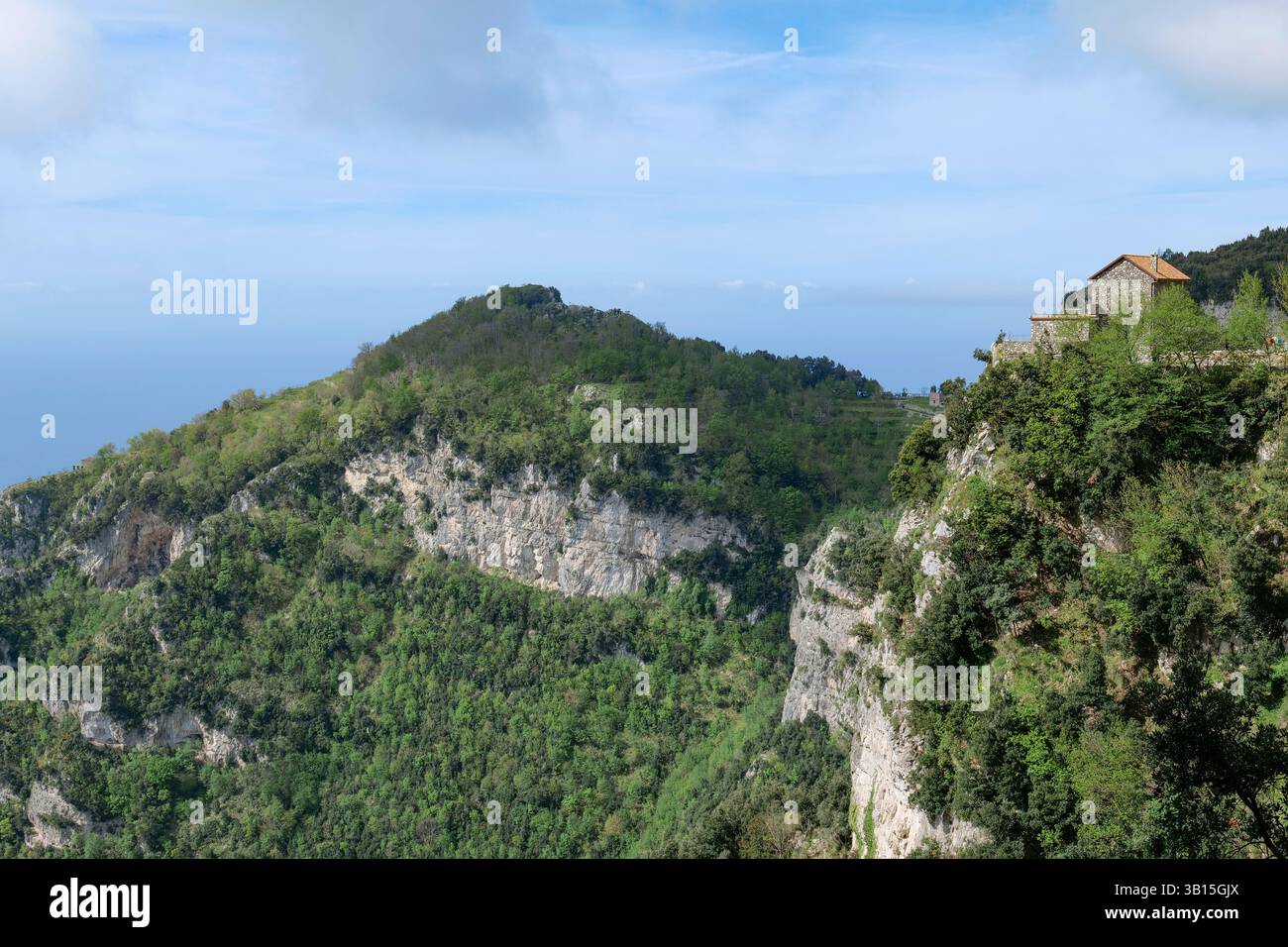 View of the landscape of the Amalfi Coast in Italy Stock Photo - Alamy