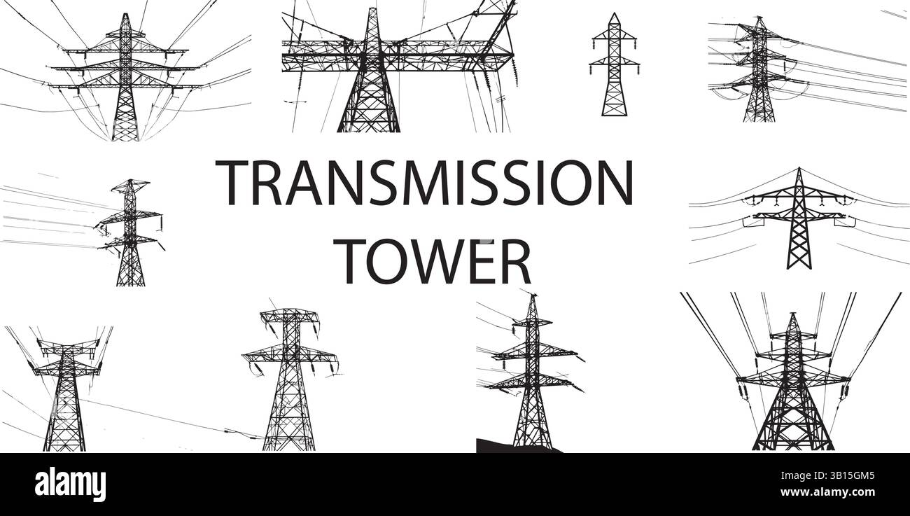 Electricity transmission networks Stock Vector Images - Alamy