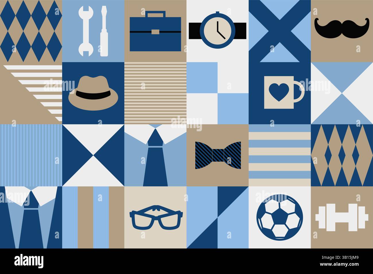 Father Icons Seamless Pattern vector Stock Vector