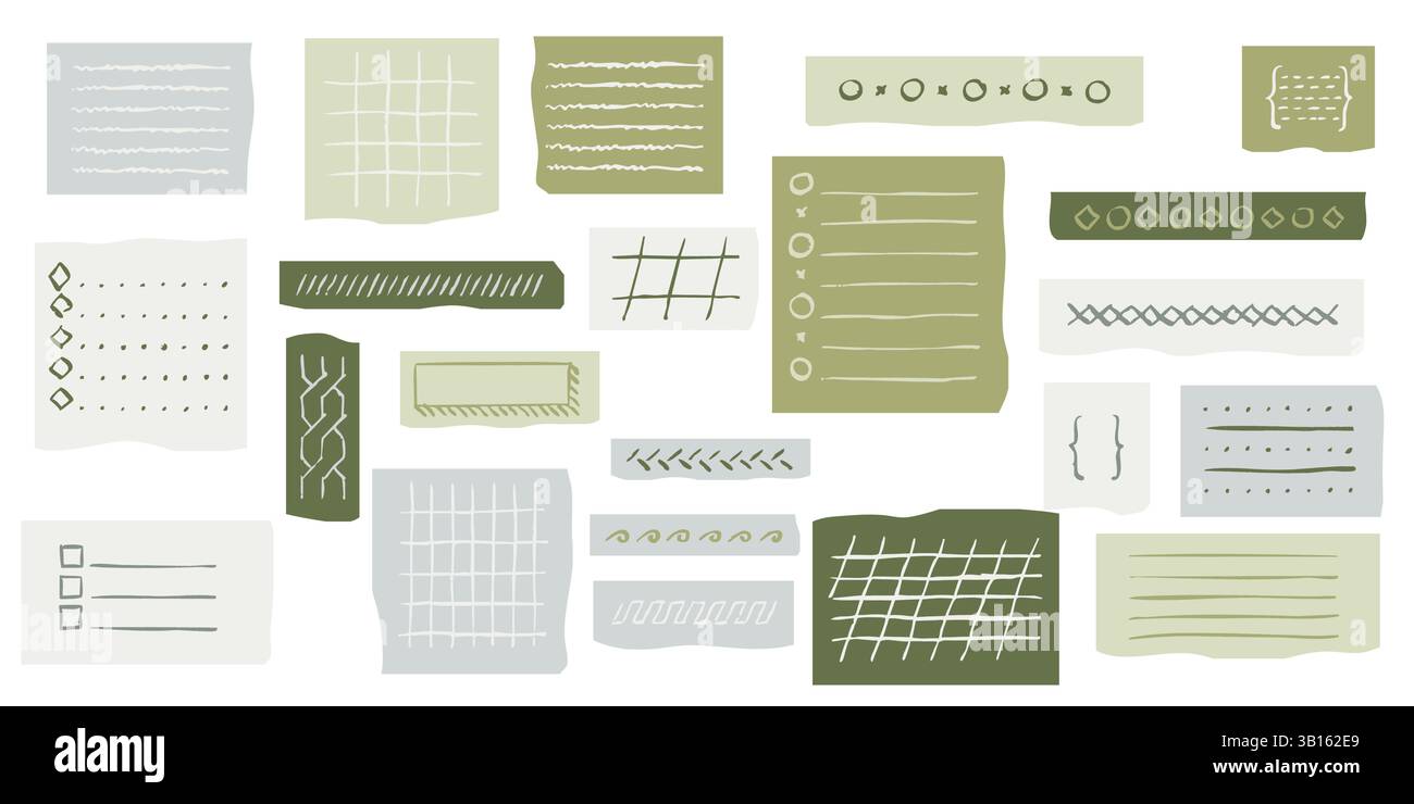 Square Line Note Pattern Crayon pencil drawn geometric plaid and lined square patterns for note ...