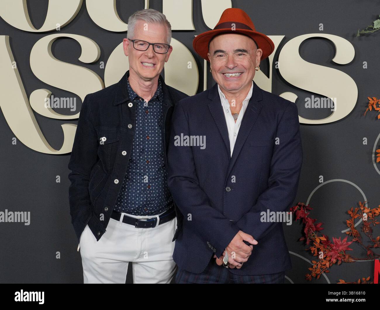 (L-R) Guest and John Riggi at the Netflix's THE FOUR SEASONS Los ...