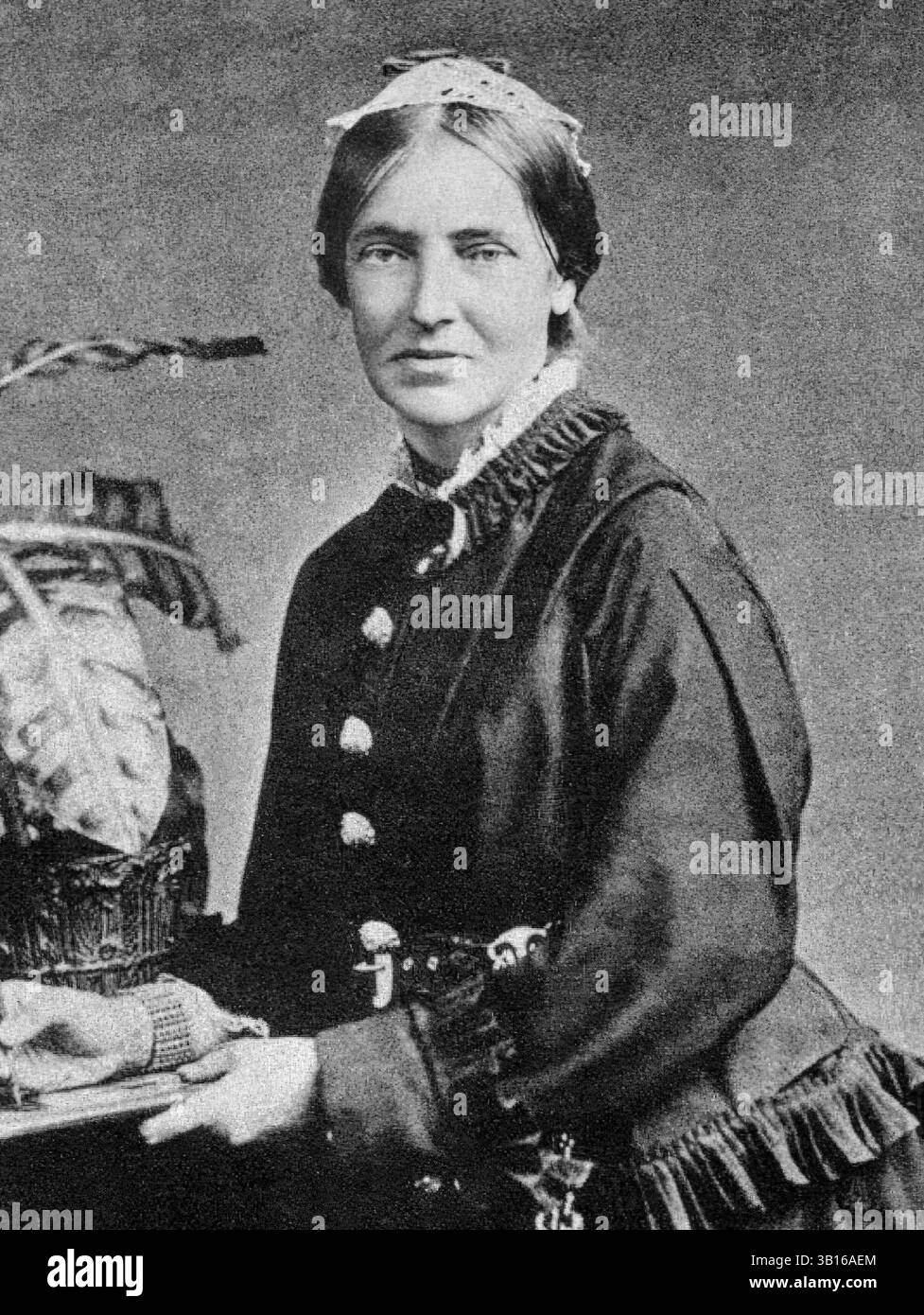 Marianne North (1830-1890), English Victorian biologist and botanical artist, portrait photograph by Elliott & Fry, before 1890 Stock Photo