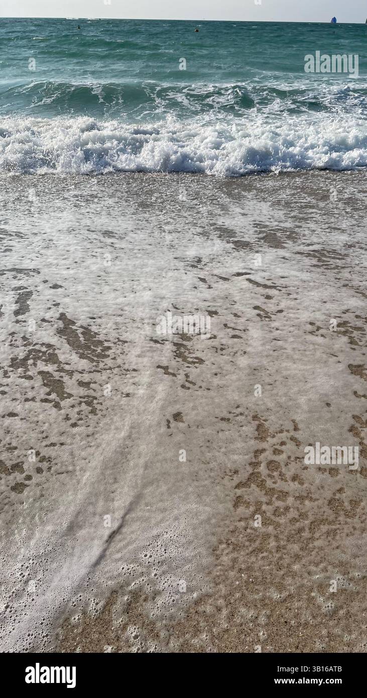 Caricia Marina en Dubái - Smartphone Captured Stock Image