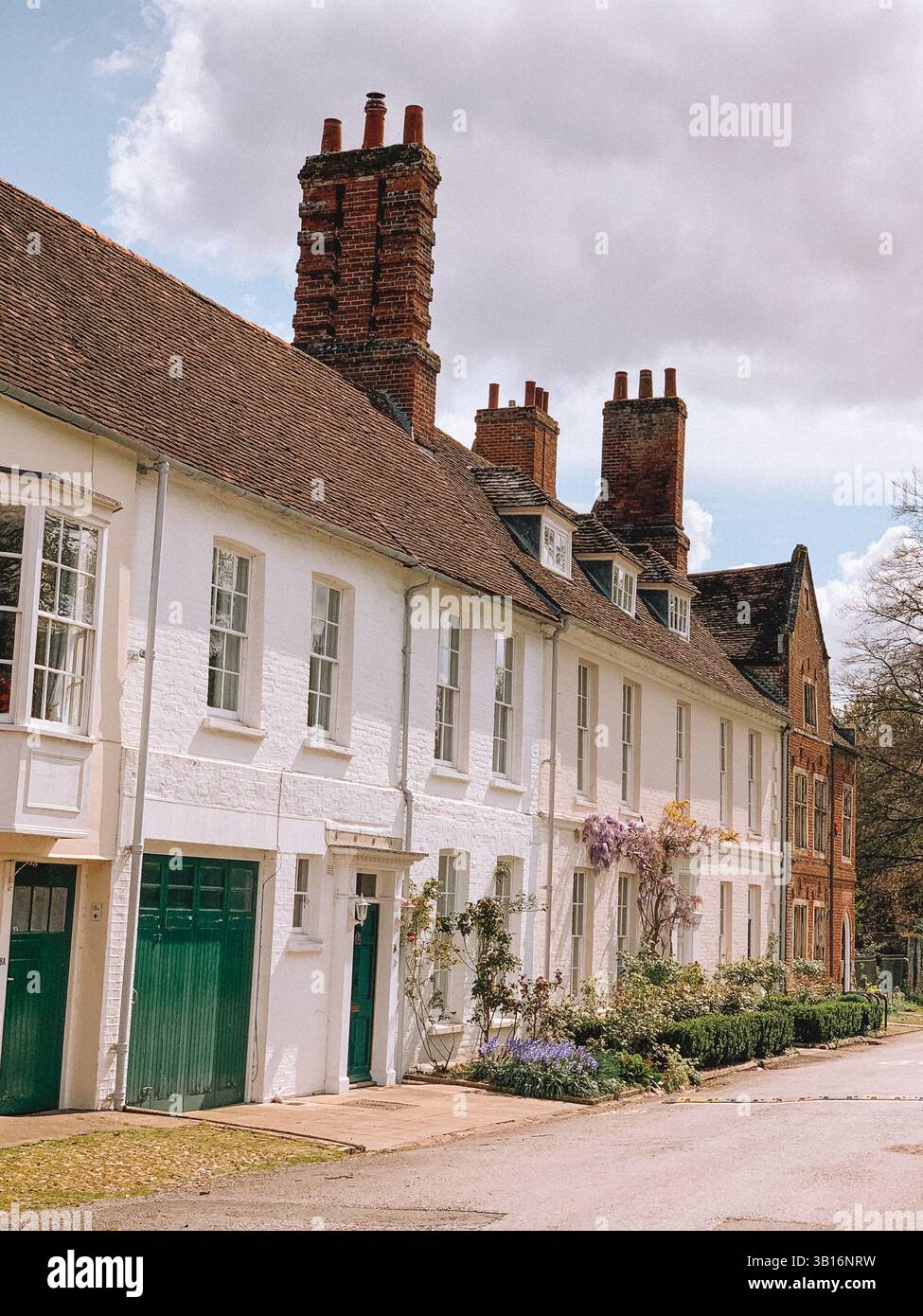 Historic Town of Salisbury, England – Scenic Cityscape with Medieval Architecture and Cathedral Views - Smartphone Captured Stock Image