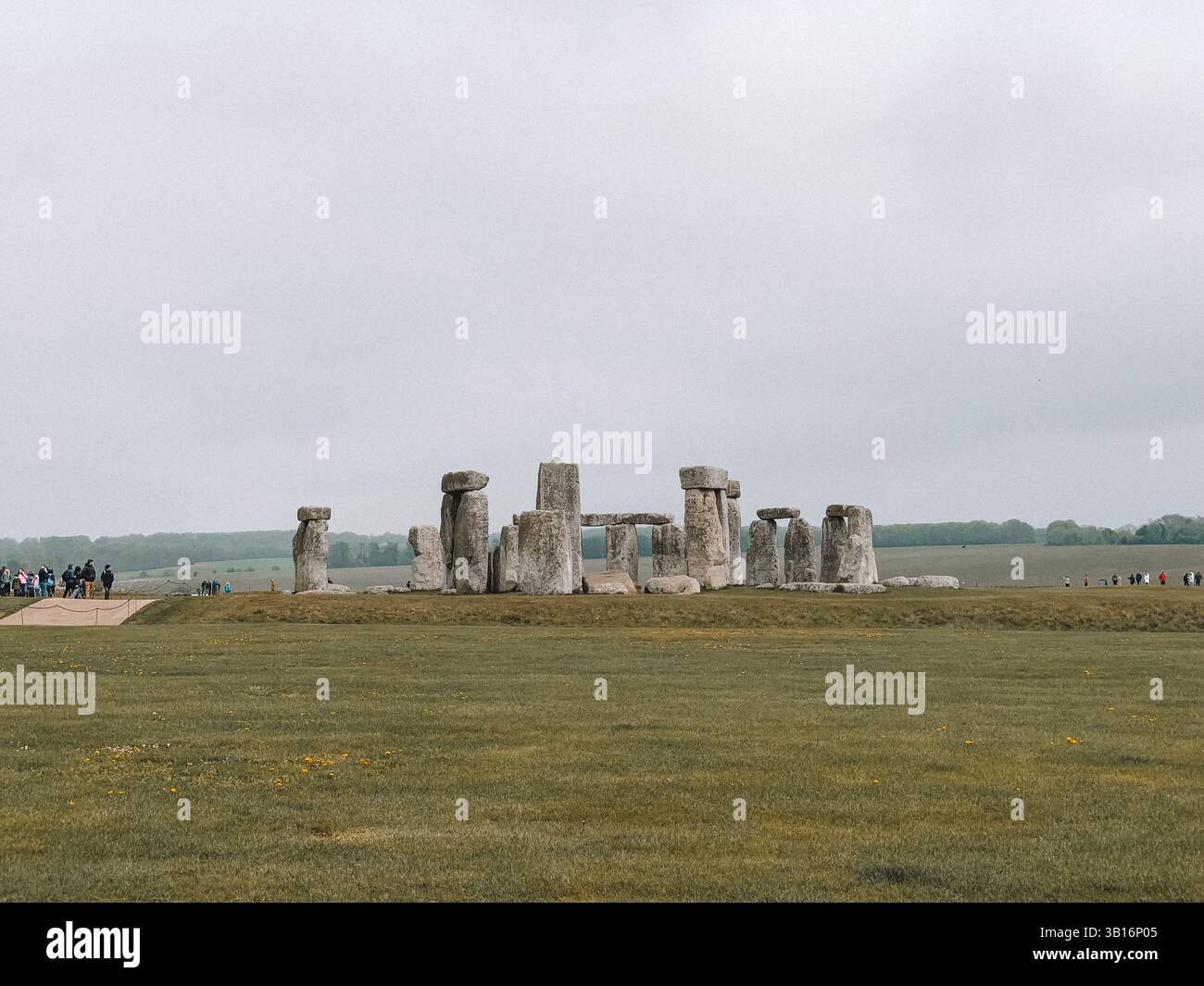 Moody Stonehenge with Dramatic Sky – Ancient Stone Circle in Atmospheric Light - Smartphone Captured Stock Image