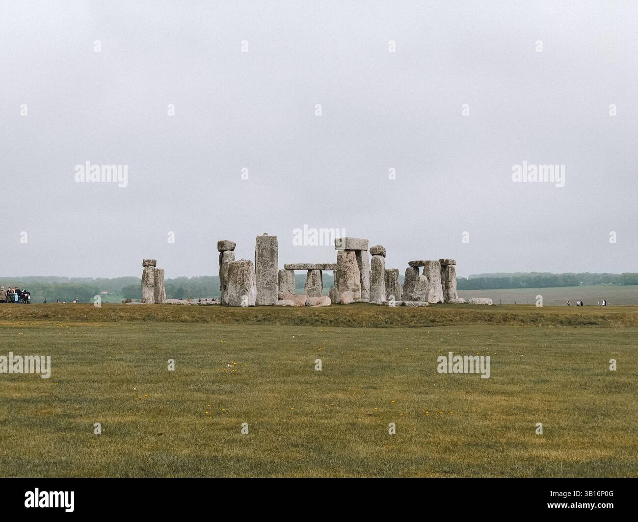 Moody Stonehenge with Dramatic Sky – Ancient Stone Circle in Atmospheric Light - Smartphone Captured Stock Image