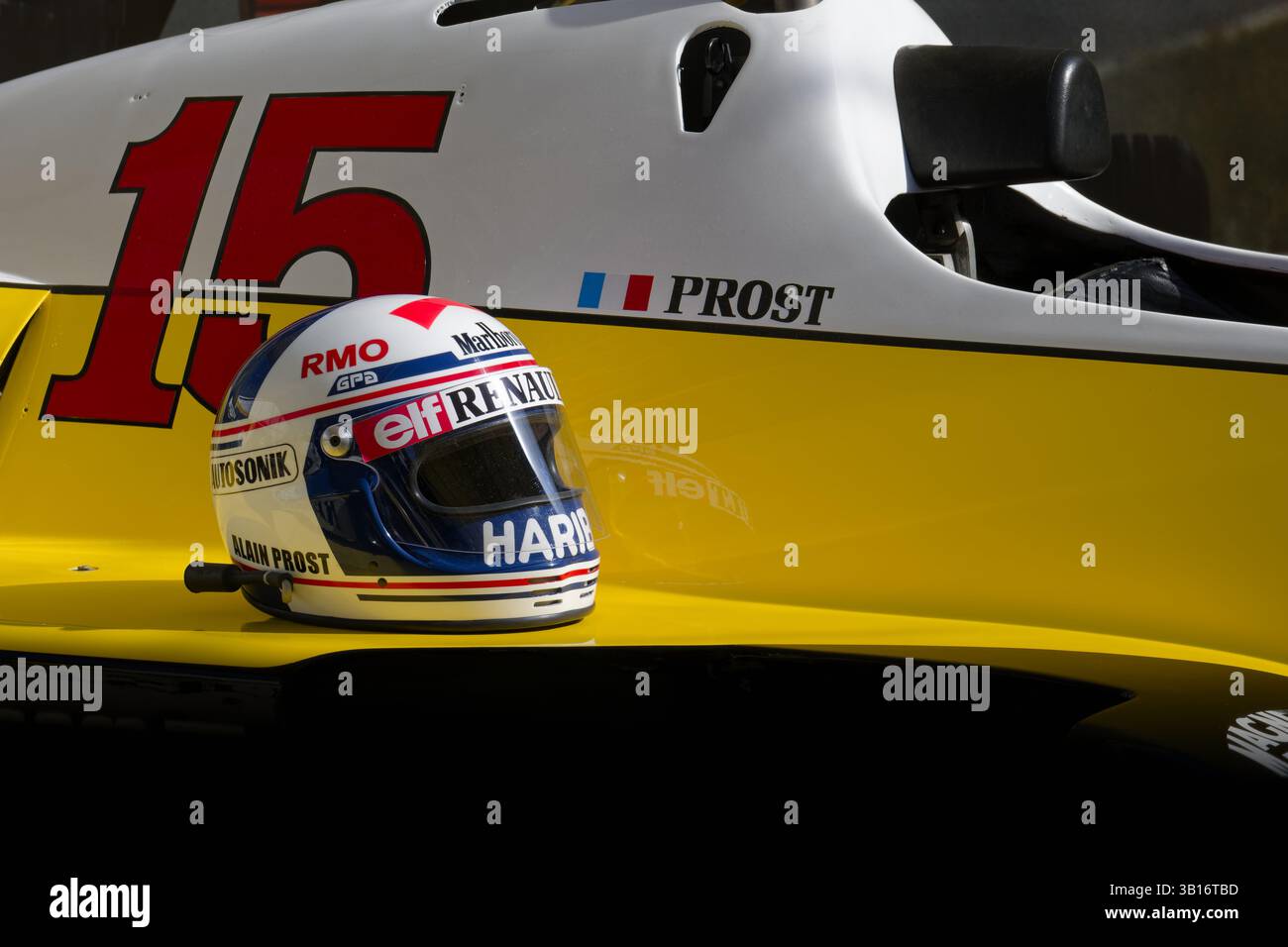 Vintage Alain Prost 91 casque épinglette Logo Badge