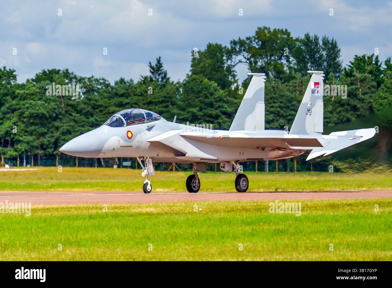 Adesivo In Vinile McDonnell Douglas-Boeing F-15QA Strike Eagle - Qatar Emiri Air Force - 95 Mm X 93 Mm - Impermeabile Per Auto, PC, Valigie