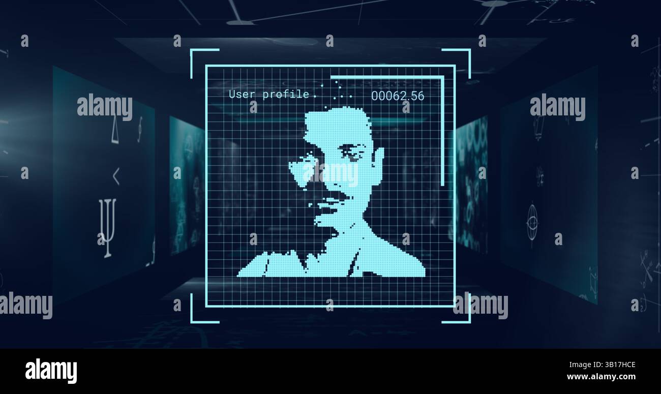 Face id security symbols hi-res stock photography and images - Alamy