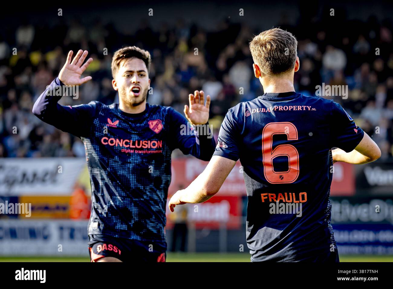 WAALWIJK , Netherlands, 25-04-2025, SPO, Mandemakers Stadium, Dutch ...