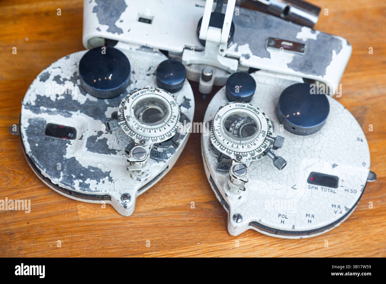 Optical vision tester. Optical device for testing vision Stock Photo ...