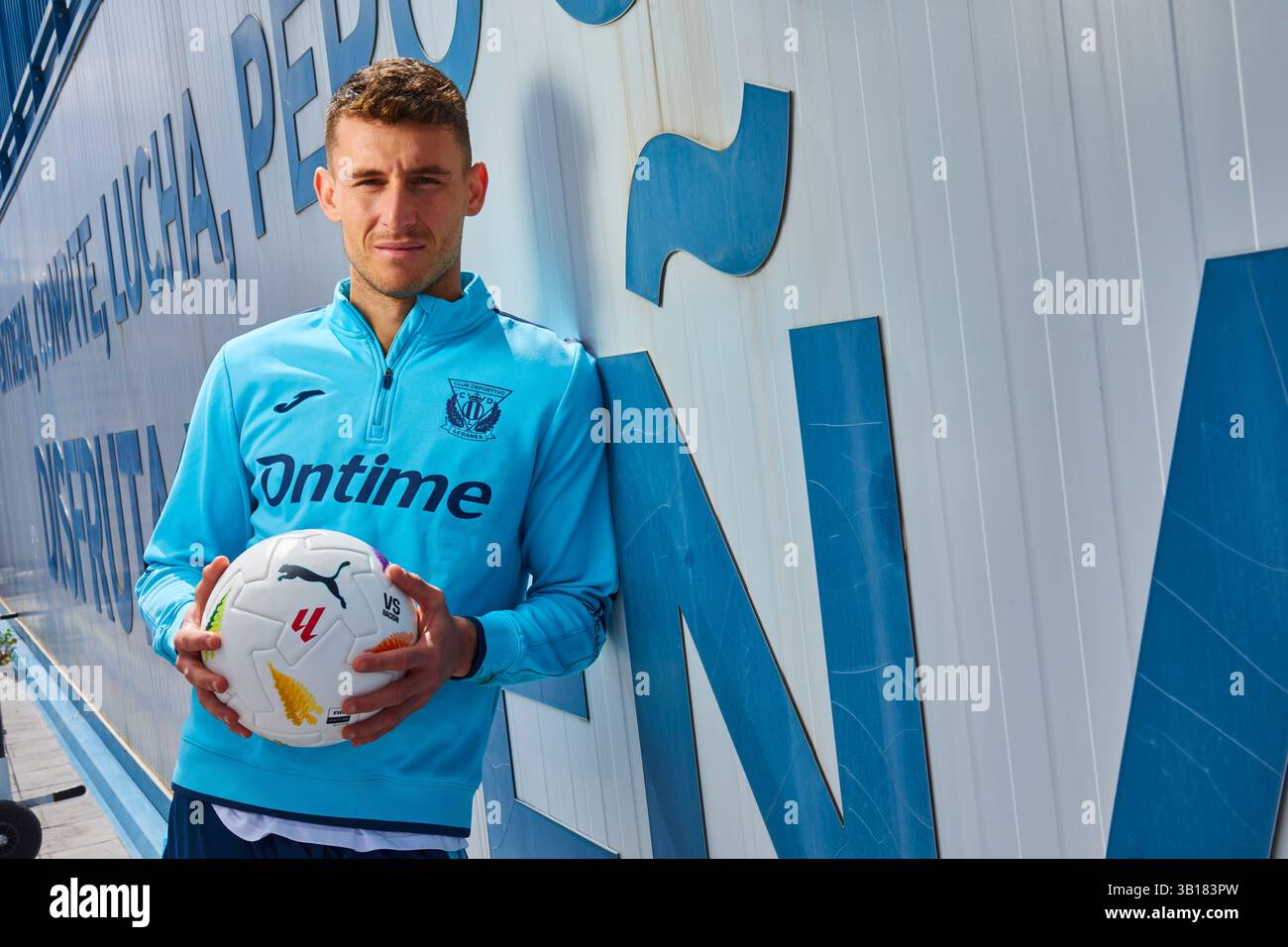 Madrid, March 25, 2025. Posed portraits of Leganés CF player Dani Raba ...
