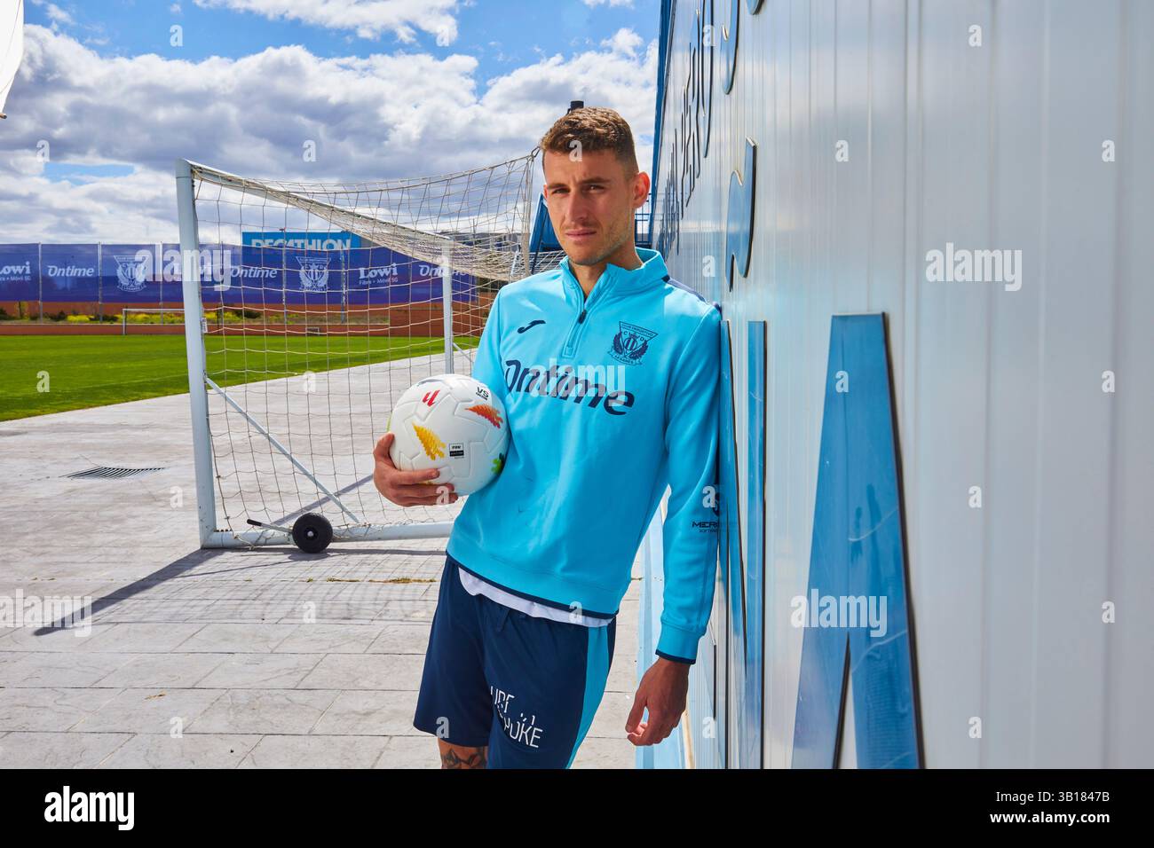 Madrid, March 25, 2025. Posed portraits of Leganés CF player Dani Raba at the club's facilities. Photo: Guillermo Navarro. ARCHDC. Credit: Album / Archivo ABC / Guillermo Navarro Stock Photo