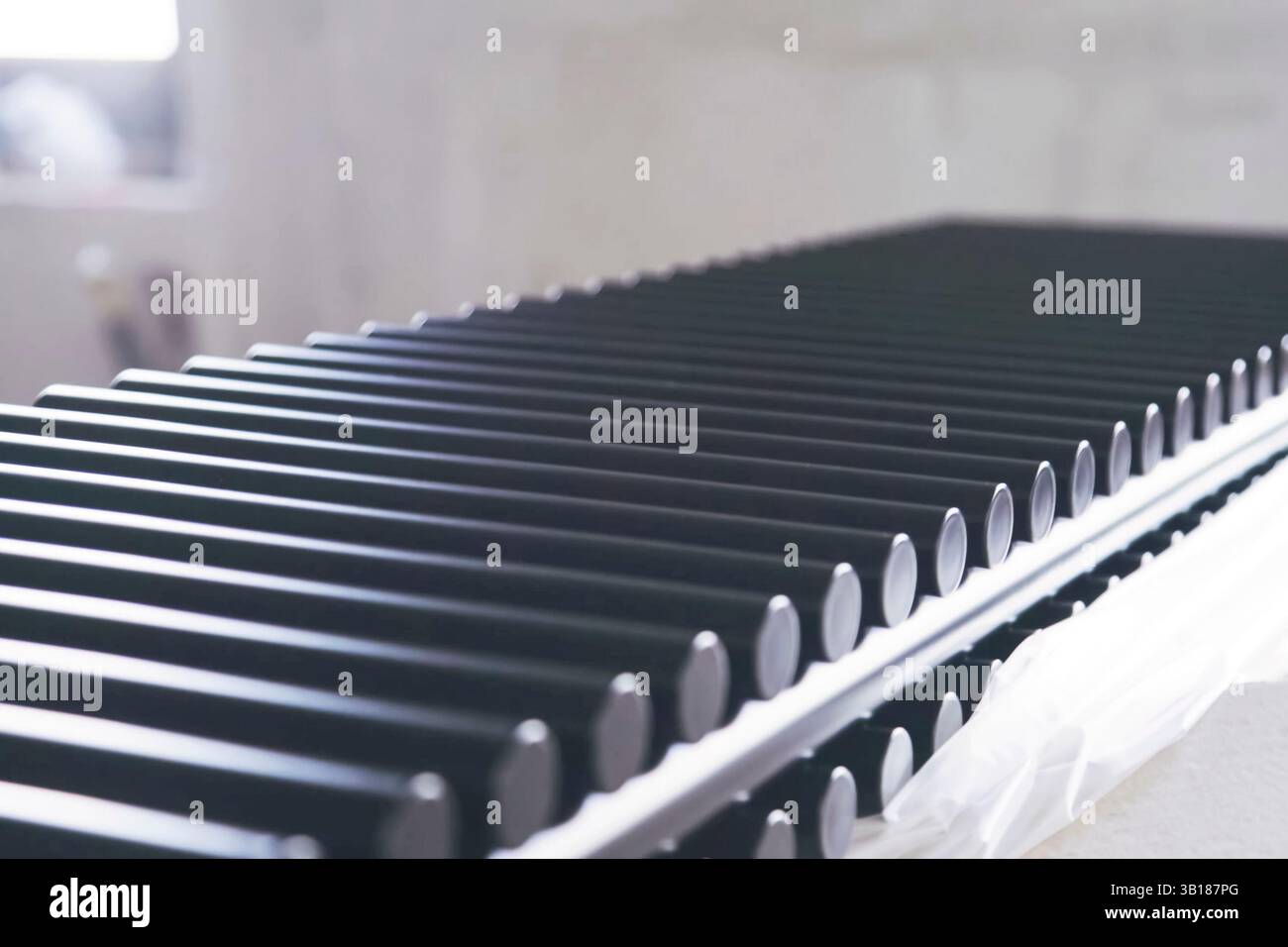 Radiators of the heating system, Radiators with cylindrical tubes Stock ...