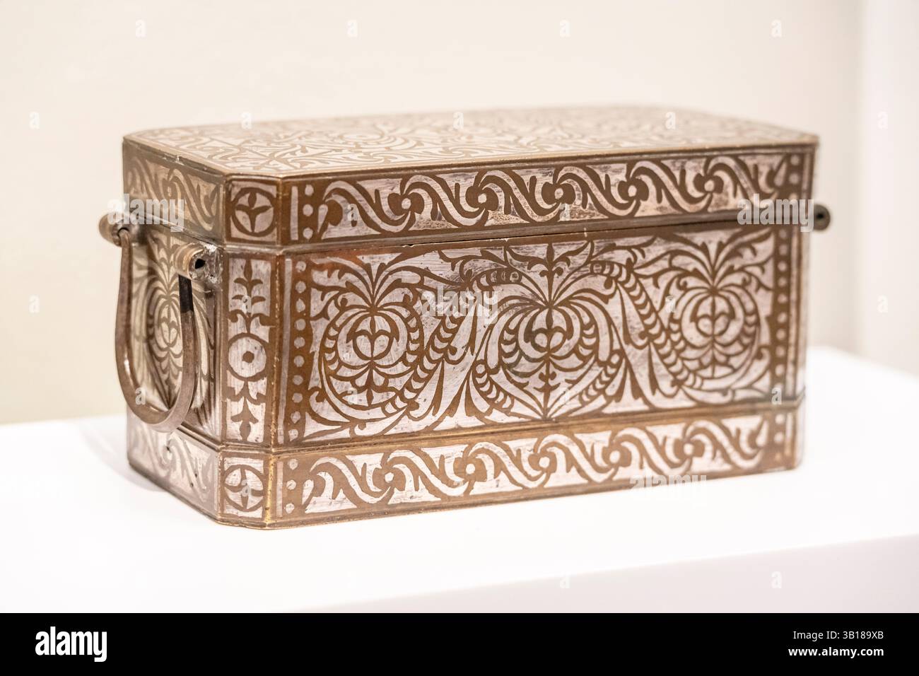Carved Brass Paan (Betelnut) Box from Rajasthan Circa - 19th Century Carved Brass Paan (Betelnut) Box from Rajasthan Circa - 19th Century