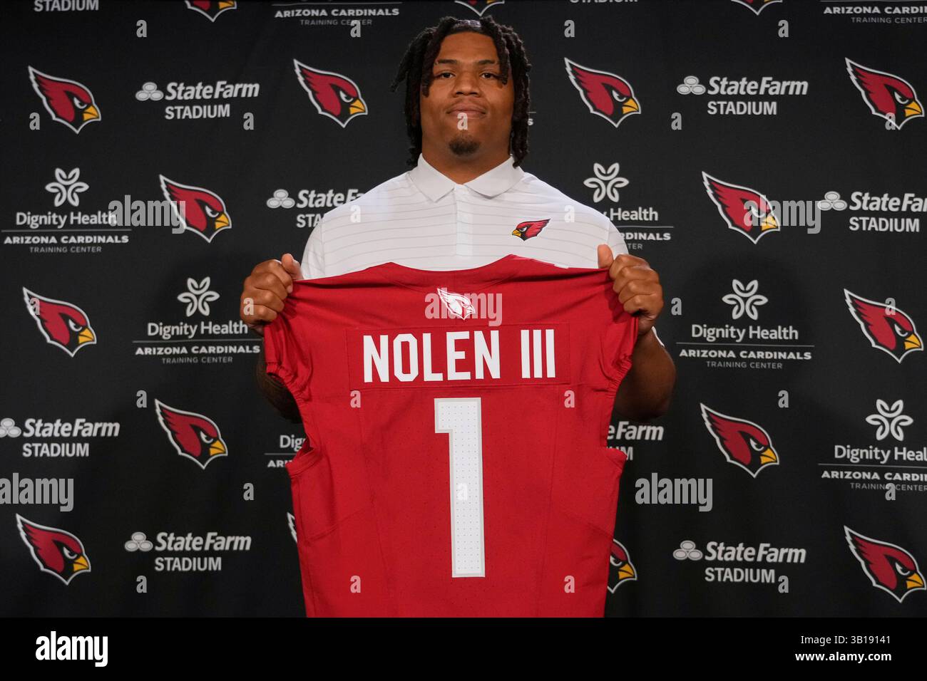 Arizona Cardinals NFL football club's first round draft pick Walter