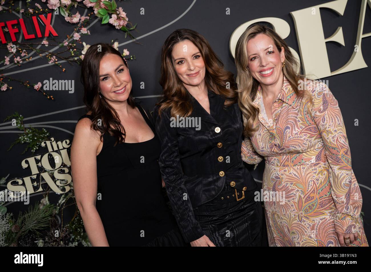 Tracey Wigfield, Tina Fey, Lang Fisher attend Netflix's 