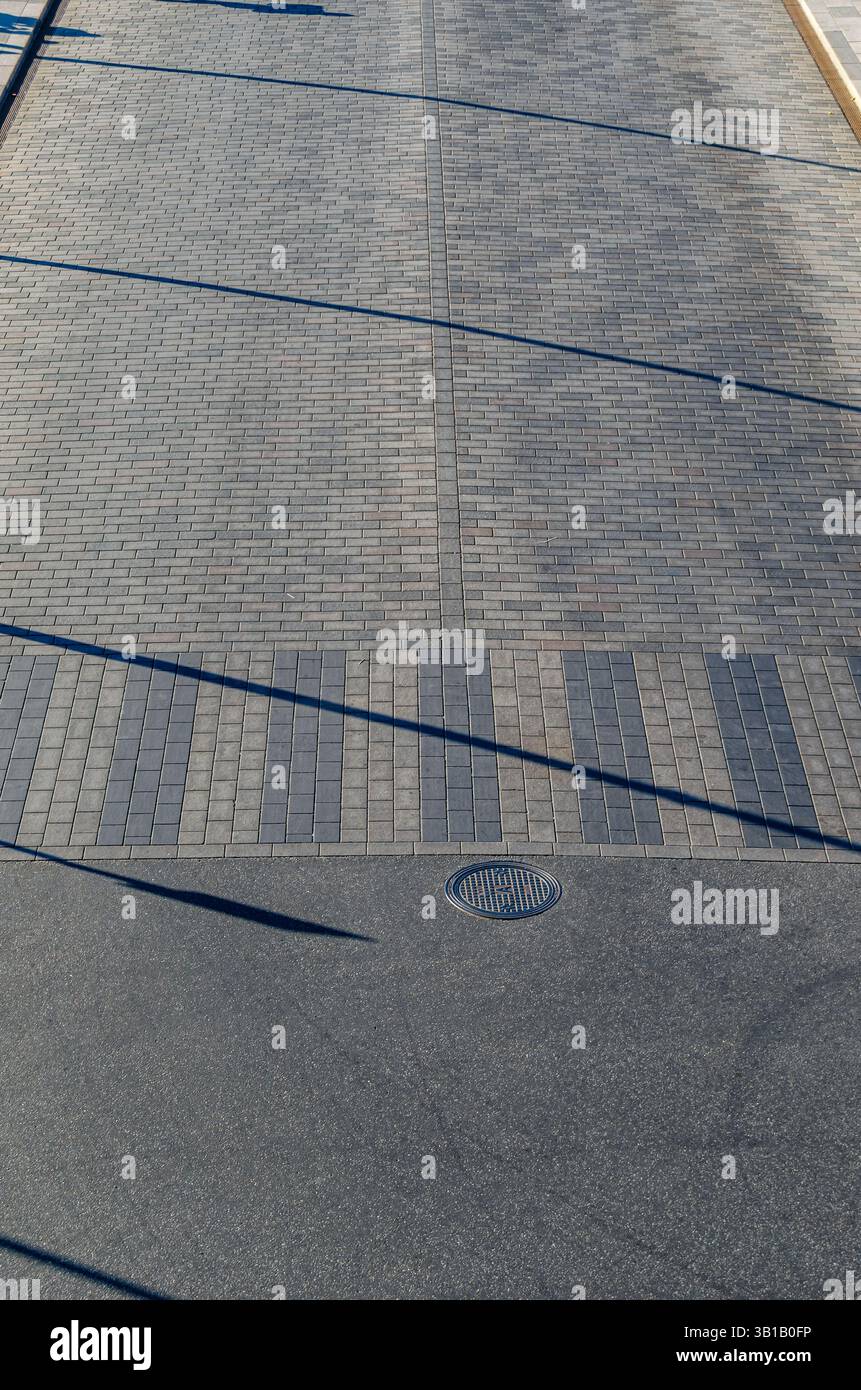 Stone pavement pattern detail, textured background Stock Photo - Alamy