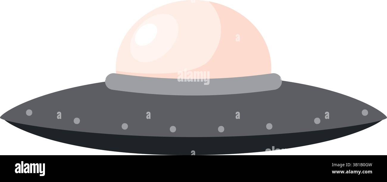 Flying ufo alien spaceship. Vector illustration Stock Vector Image ...