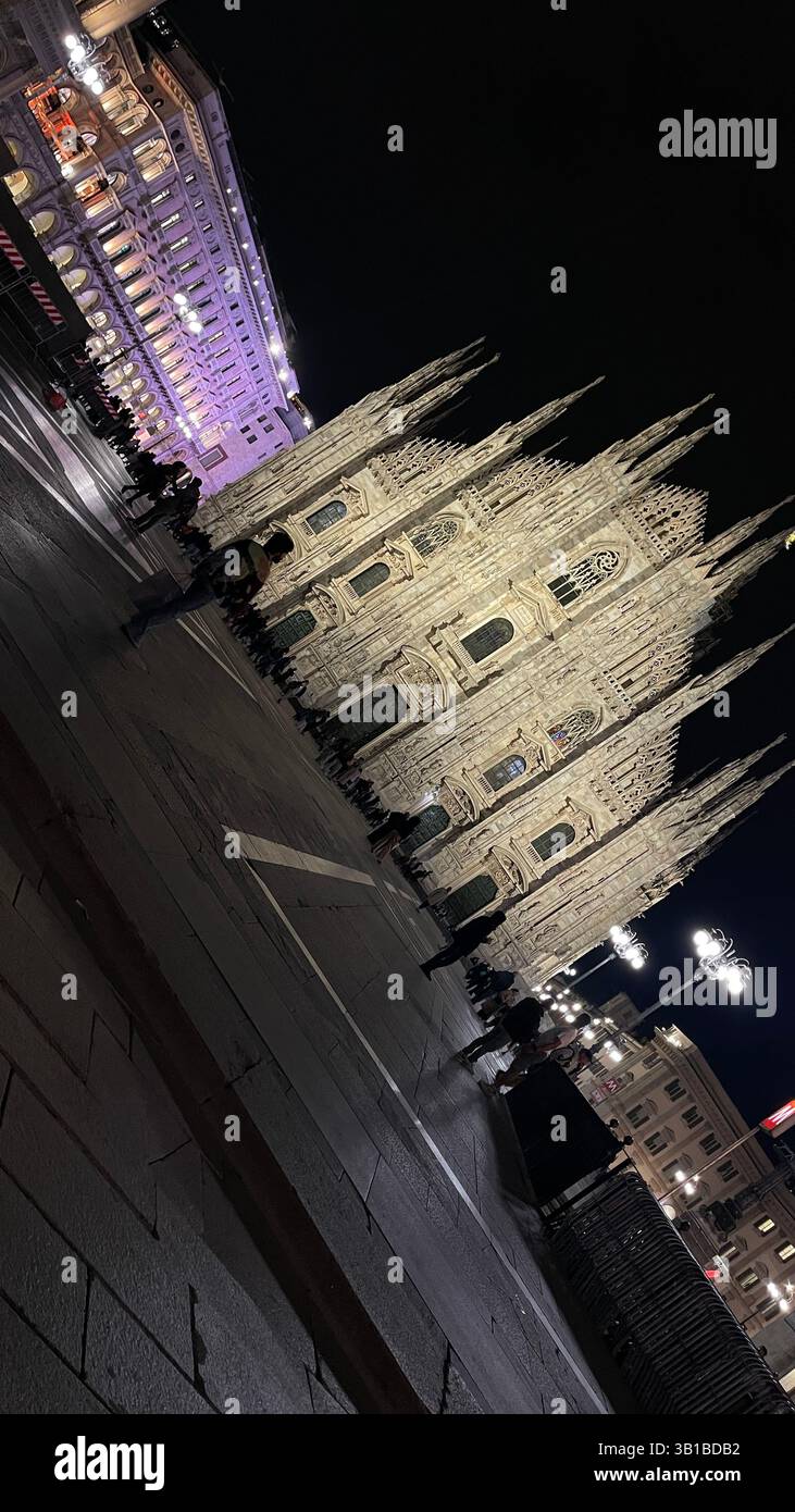 Duomo church Milano Italy - Smartphone Captured Stock Image