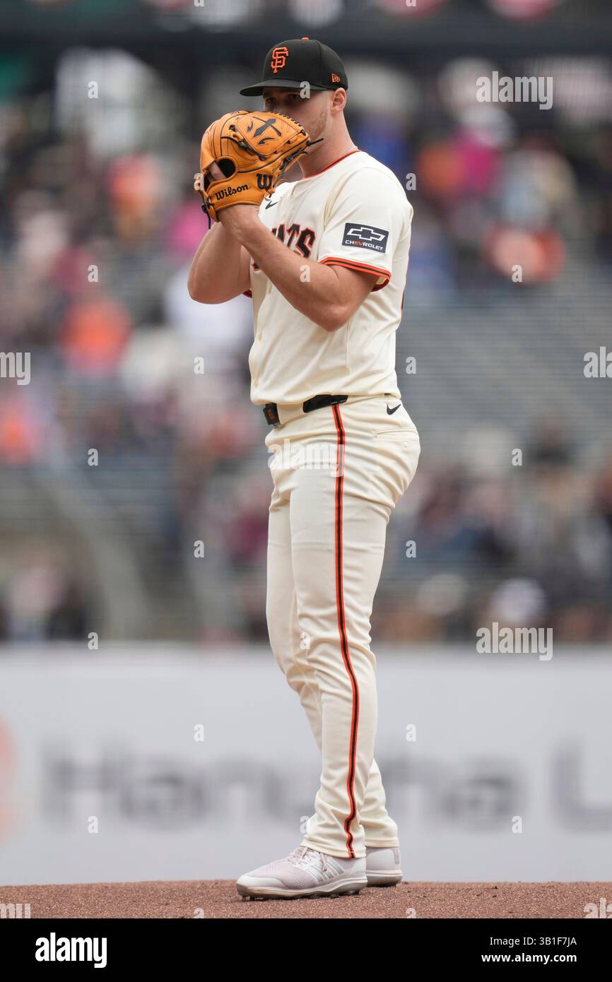 Roupp San Francisco Giants pitcher Landen Roupp during a baseball game ...