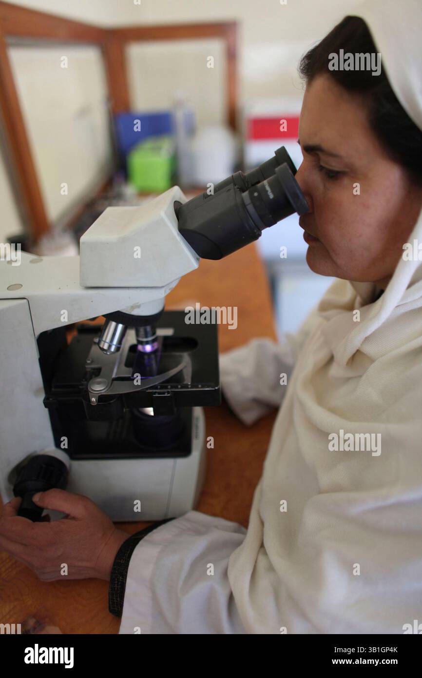 Jan 06, 2010 - Lashkargah, Helmand, Afghanistan - A laboratory in Boost hospital. (Credit Image: © Ton Koene/ZUMApress.com) Stock Photo