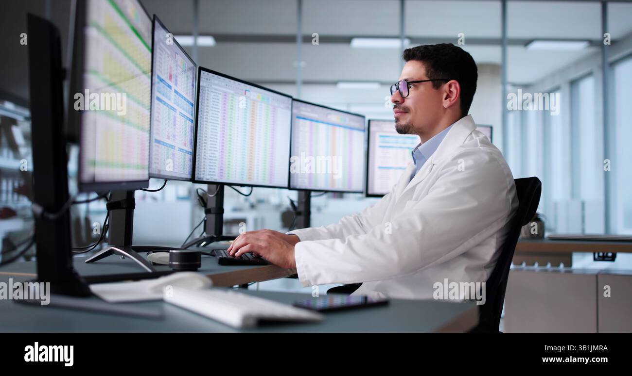 Medical Coding Bill And Billing Codes Spreadsheets Stock Photo