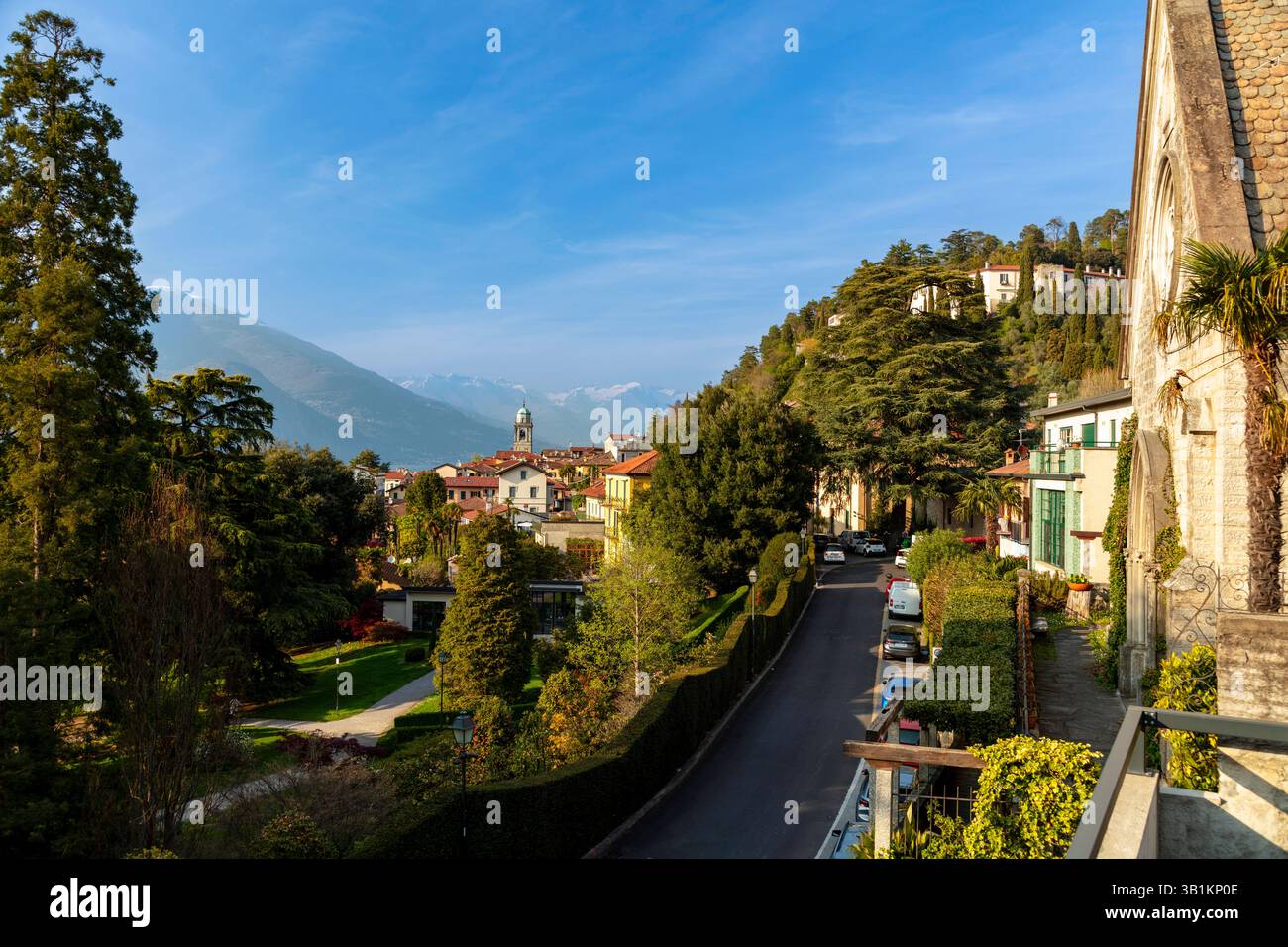 Blick auf Bellagio am Comer See, Lombardei, Italien Stock Photo